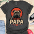Bulldog Papa - V7 - Gothic Graphic Dark T-Shirt